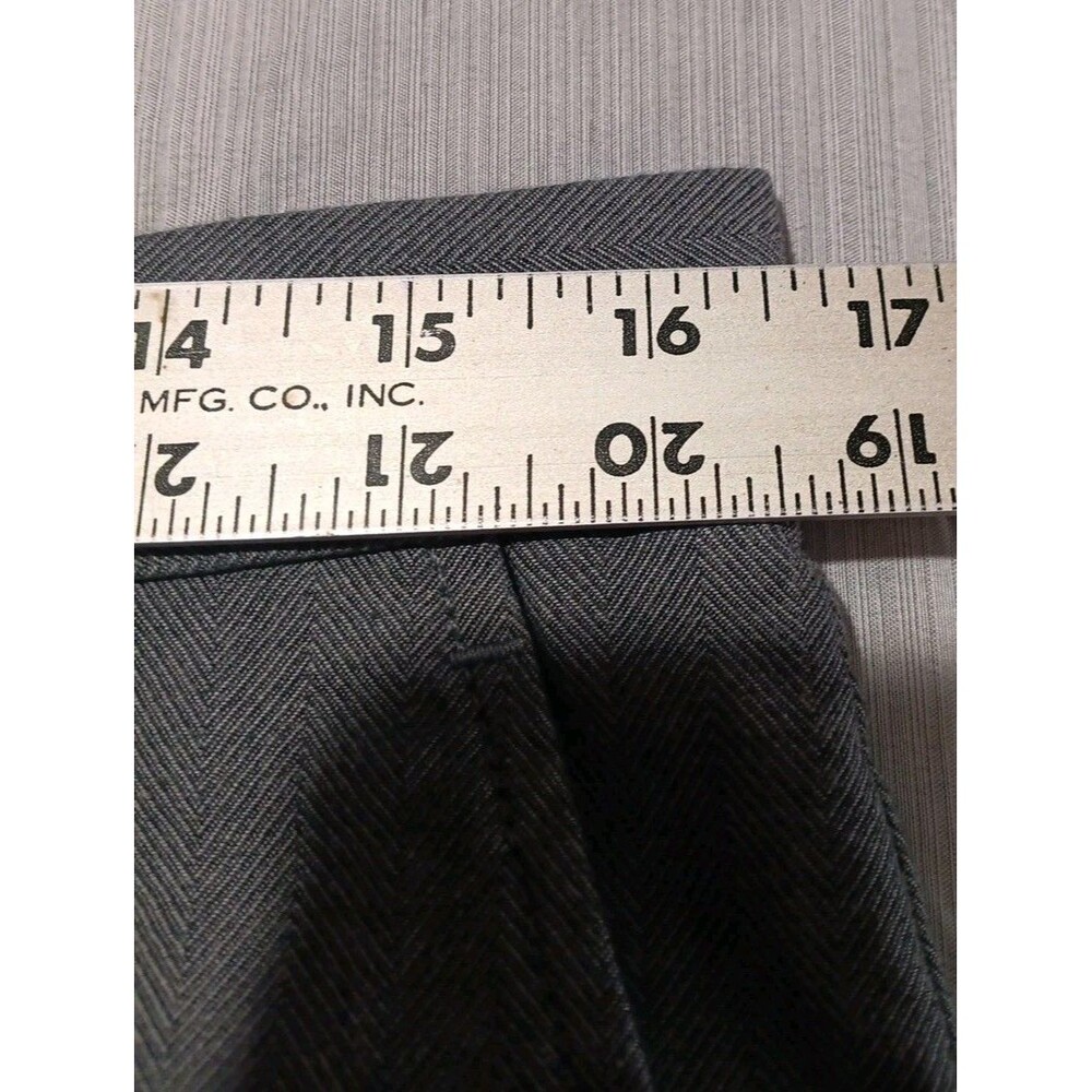Brooks Brothers Red Fleece Dress Pants Men's 33x30 Gray Flat Front Trousers - Picture 4 of 6